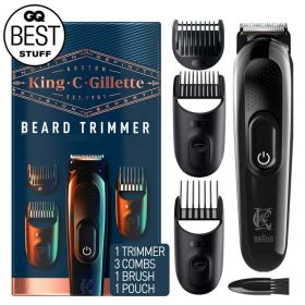 King C. Gillette Cordless Beard Trimmer for Men, Rechargeable