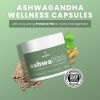 Ashwagandha Capsules with USP Compliant Withanolides Vegan Supplements with Extensive Adaptogenic Support Mental Wellness Focus Supplement 300 mg per