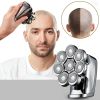 Electric Head Hair Shaver LED Display Ultimate Mens Cordless Rechargeable Wet/Dry Skull & Bald Head Waterproof Razor With Rotary Blades; Clippers; Nos