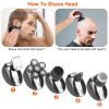 5 In 1 Electric Razor For Bald Men Rechargeable Cordless Head Beard Trimmer Shaver Kit IPX6 Waterproof Dry Wet Grooming Kit with 3 Combs