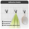 Shower Caddy 3 Pack Shower Organizer with 20 Hooks 3 Adhesive Hooks Large Capacity Stainless Steel Black Shower Shelves No Drilling Easy Installation