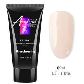 Painless Extension Glue Nail Art Without Paper Tray Fast Extension Crystal Model Painless Crystal Glue (Option: LT PINK)