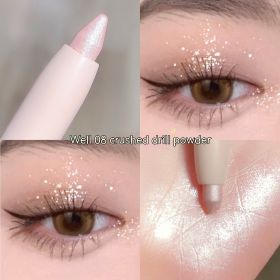 Crouching Silkworm Eyeliner Pen Makeup Brightening (Option: 08 Diamond In The Debris Pink)