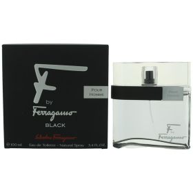 F Black by Salvatore Ferragamo (Option: 3.4 oz Eau De Toilette Spray for Men)