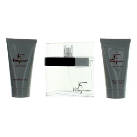 F by Salvatore Ferragamo (Option: 3 Piece Gift Set for Men)