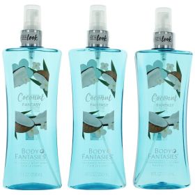 Coconut Fantasy by Body Fantasies (Option: 3 x 8 oz Fragrance Body Spray for Women)