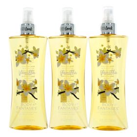 Vanilla by Body Fantasies (Option: 3 Pack 8 oz Fragrance Body Spray for Women)