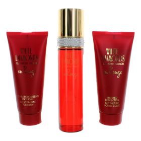 White Diamonds En Rouge by Elizabeth Taylor (Option: 3 Piece Gift Set for Women)