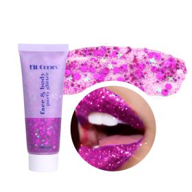 Body Glitter Gel Face Glitters Body Gel Sequins Shimmer Liquid Eyeshadow Holographic Cosmetic Laser Powder Festival Glitter Makeup (Color: 4)