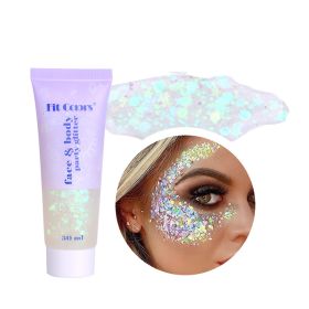 Body Glitter Gel Face Glitters Body Gel Sequins Shimmer Liquid Eyeshadow Holographic Cosmetic Laser Powder Festival Glitter Makeup (Color: 6)