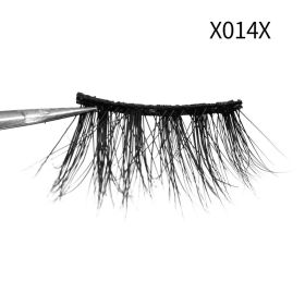 1Pair Mink Eyelashes Soft Natural Curl Half Eyelash For Eye Makeup Eye End Thicky Messy Handmade Lashes Hotsale Lash Wholesale (Color: X014X)