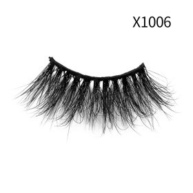 1Pair Mink Eyelashes Soft Natural Curl Half Eyelash For Eye Makeup Eye End Thicky Messy Handmade Lashes Hotsale Lash Wholesale (Color: X1006)