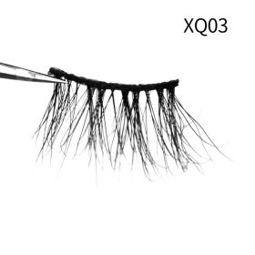 1Pair Mink Eyelashes Soft Natural Curl Half Eyelash For Eye Makeup Eye End Thicky Messy Handmade Lashes Hotsale Lash Wholesale (Color: XQ03)