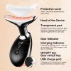 Face and Neck Massager 3 Colors EMS Beauty Device Lifting Tighten Facial Massagers Wrinkle Remover Reduce Double Chin Devices for Woman