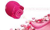 Rose Shape Sucking Vibrator G-spot Private Parts Sex Toy 7 Speed Waterproof